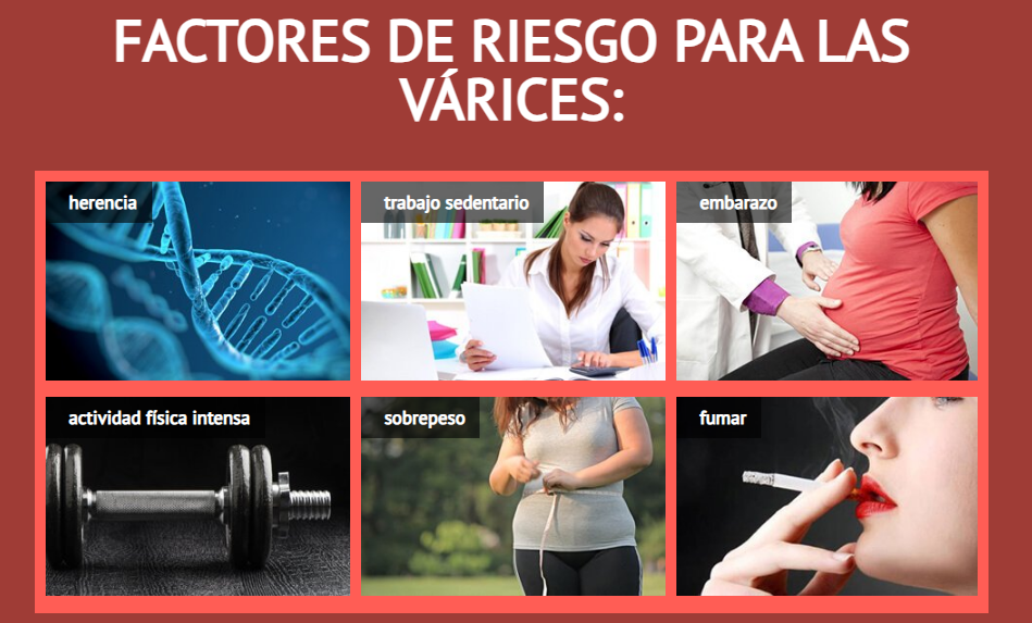 FACTORES DE RIESGO PARA LAS VÁRICES