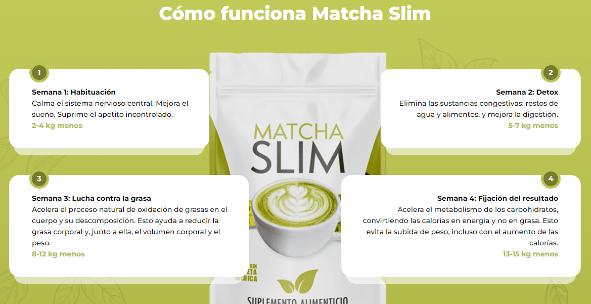 Cómo funciona Matcha Slim