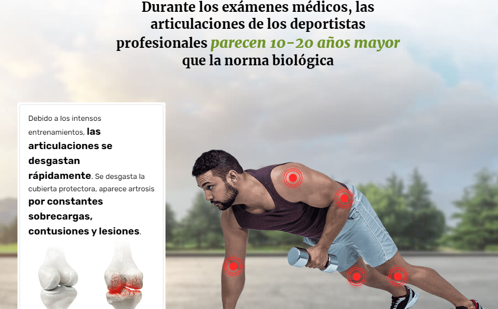 Durante los exámenes médicos, las articulaciones de los deportistas profesionales parecen 10-20 años mayor que la norma biológica