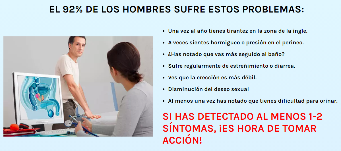 EL 92% DE LOS HOMBRES SUFRE ESTOS PROBLEMAS