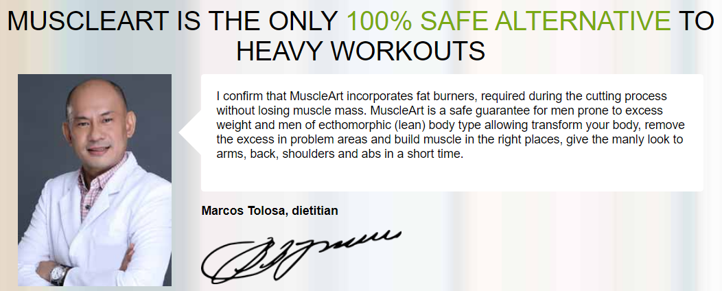 MuscleArt Is The Only 100% Safe Alternative To Heavy Workouts