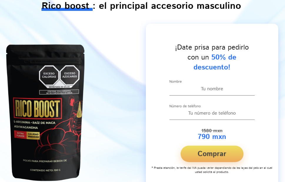 Rico Boost - el principal accesorio masculino