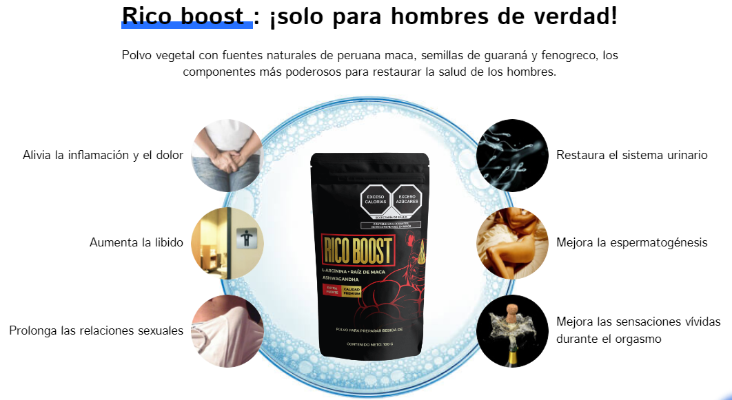 Rico boost ¡solo para hombres de verdad!