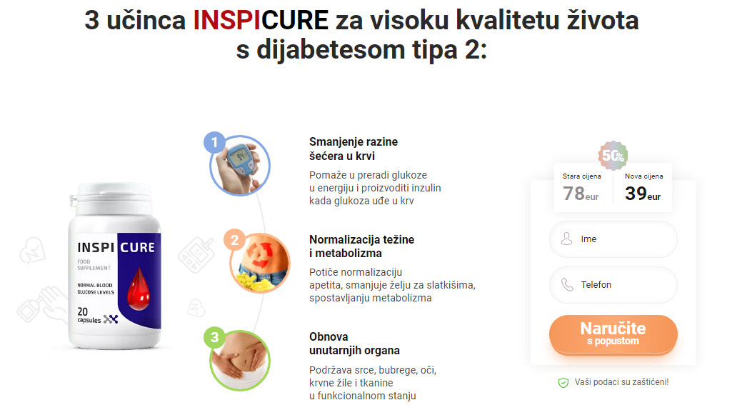 3 učinca INSPICURE za visoku kvalitetu života s dijabetesom tipa 2