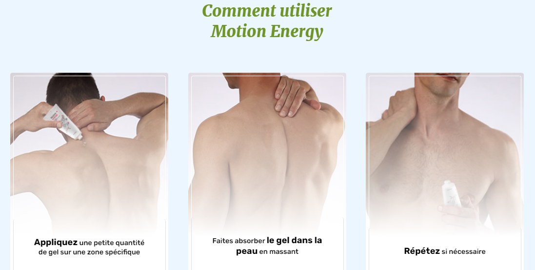 Comment utiliser Motion Energy