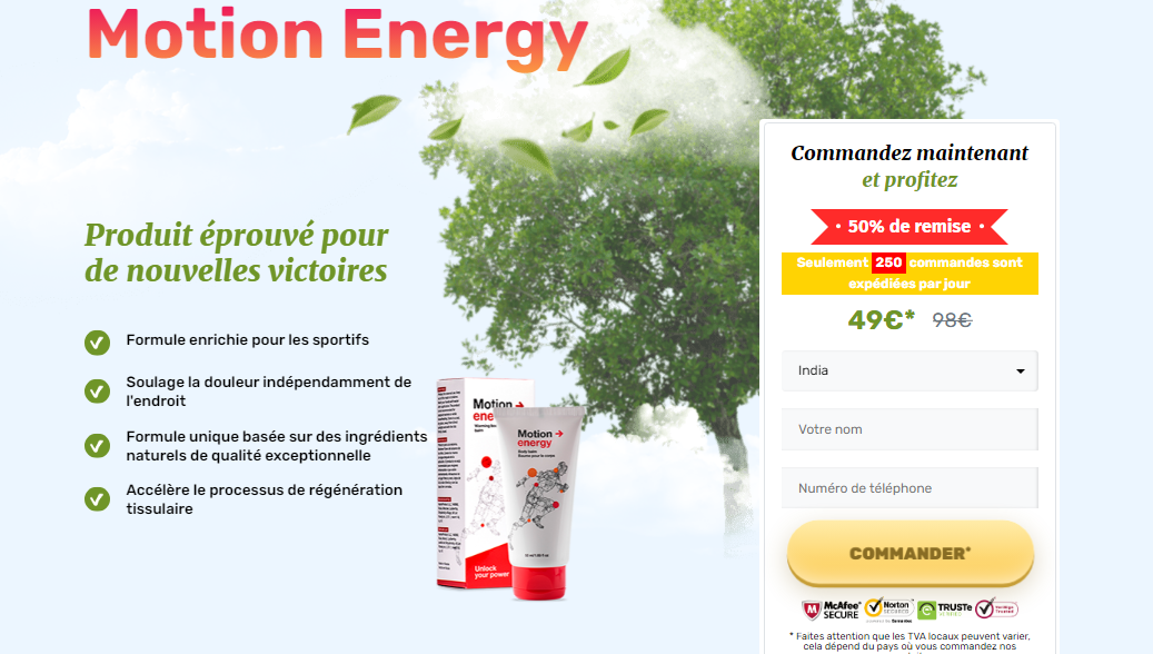 Motion Energy Ordin