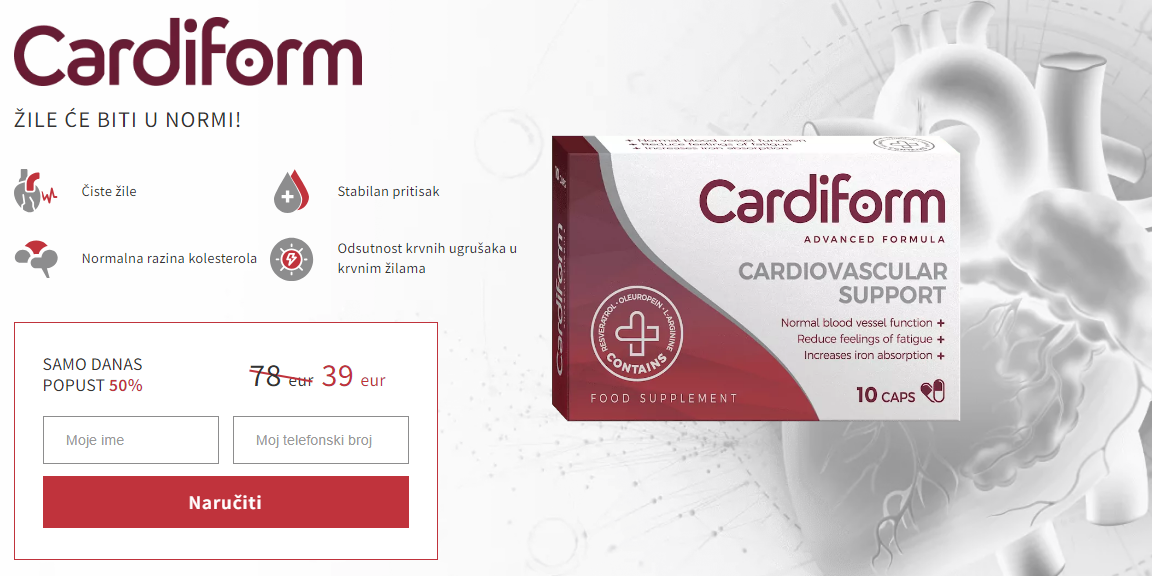 Cardiform Redoslijed