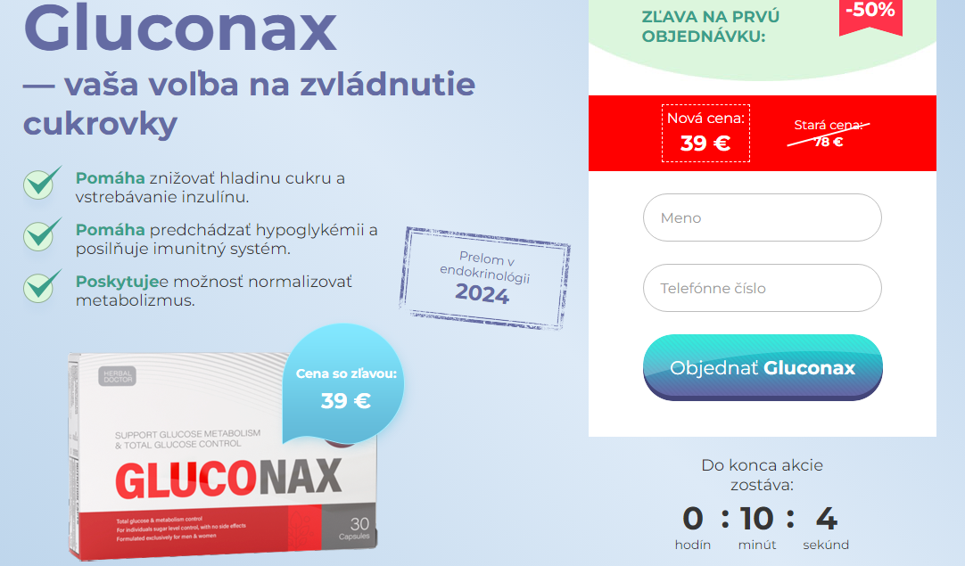 Gluconax Objednať