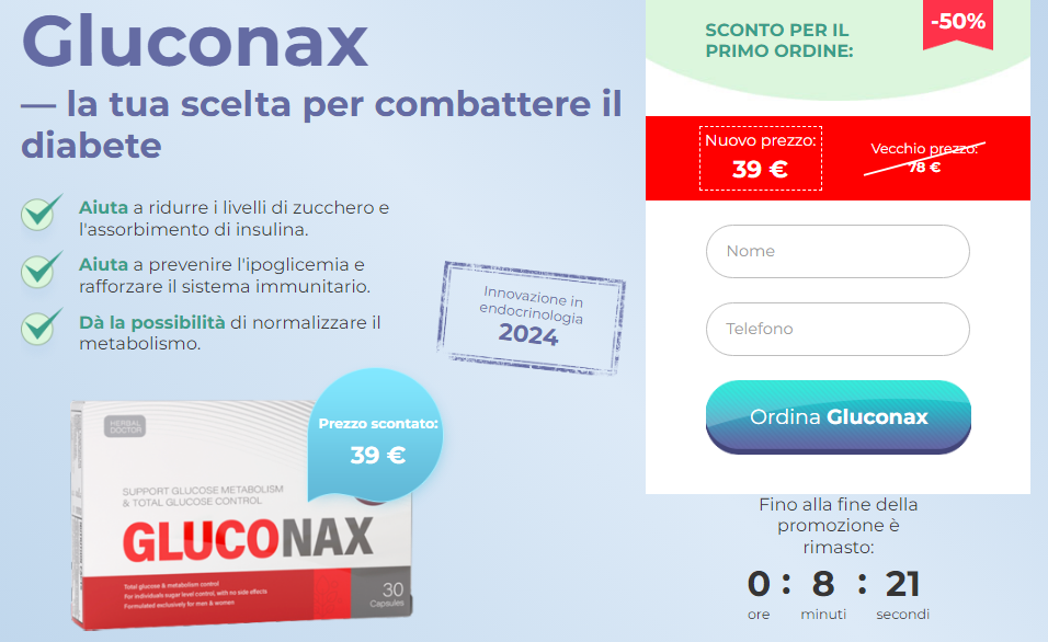 Gluconax Ordine