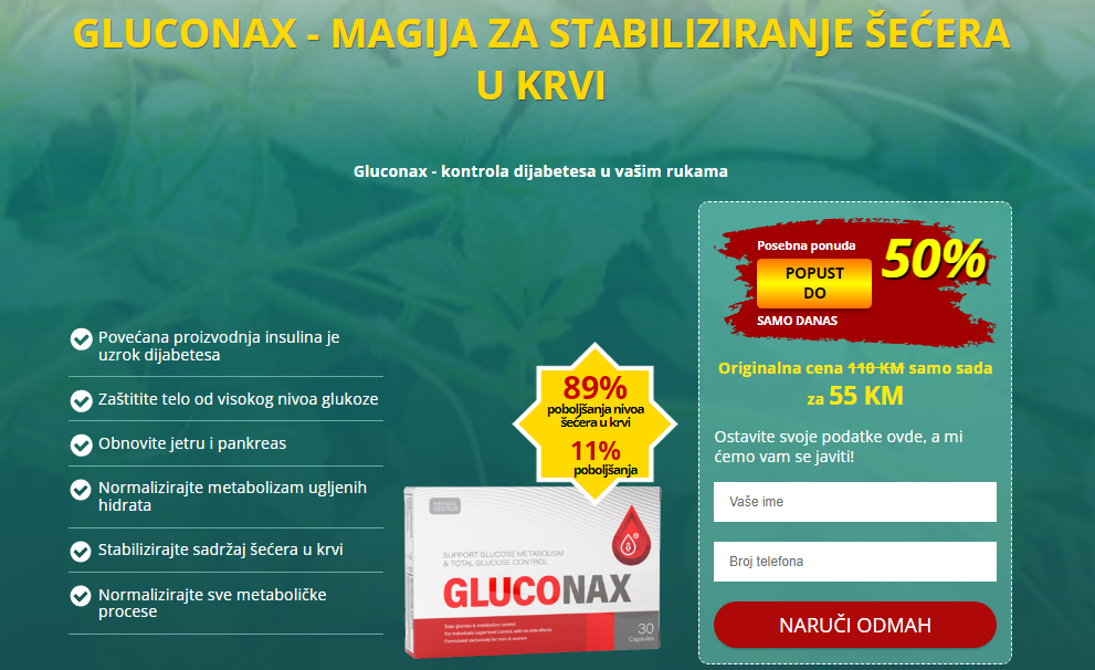 Gluconax Redoslijed