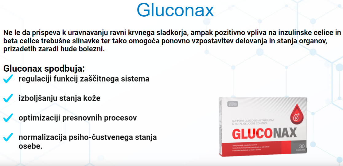 Gluconax spodbuja