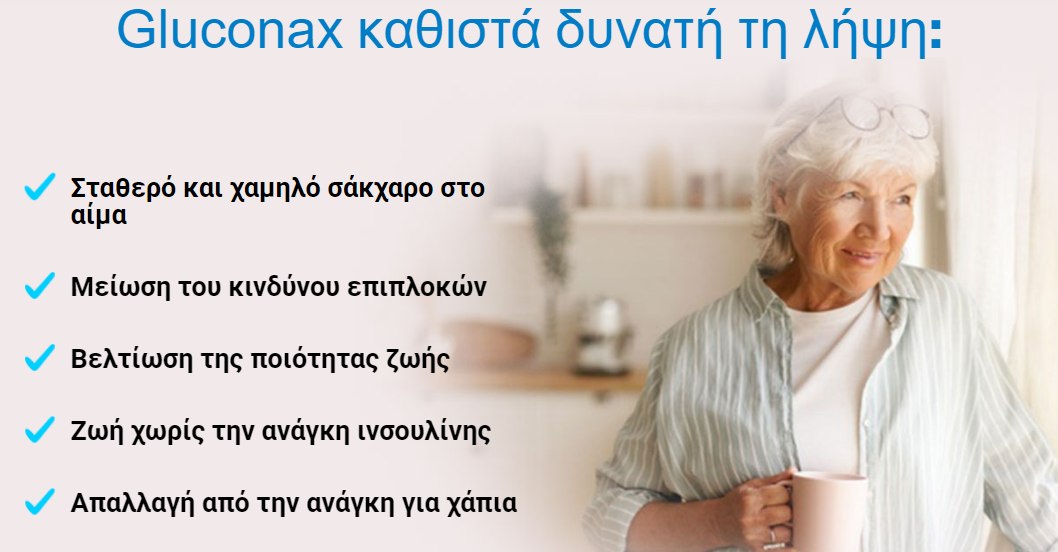 Gluconax καθιστά δυνατή τη λήψη