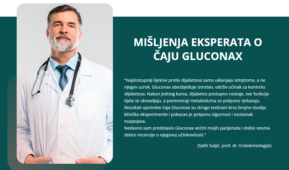 MIŠLJENJA EKSPERATA O čaju Gluconax