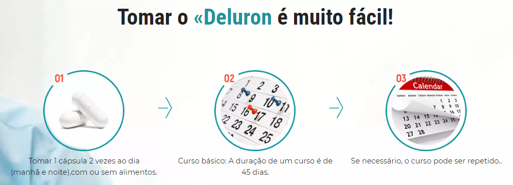 Tomar o Deluron é muito fácil!