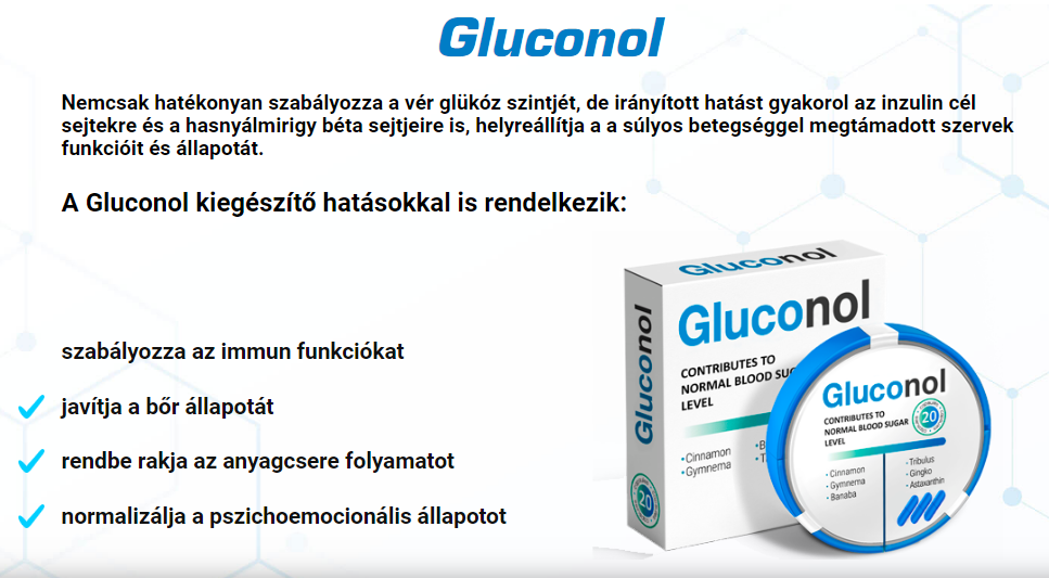 A Gluconol kiegészítő hatásokkal is rendelkezik