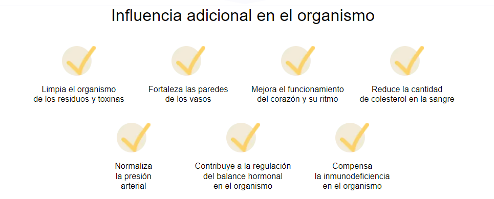 Influencia adicional en el organismo