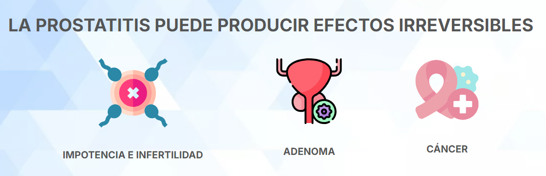 LA PROSTATITIS PUEDE PRODUCIR EFECTOS IRREVERSIBLES