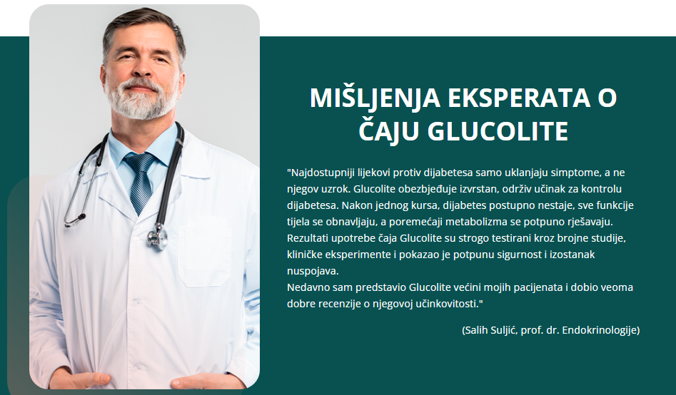 MIŠLJENJA EKSPERATA O čaju Glucolite