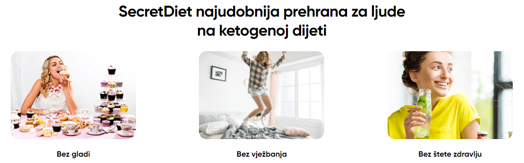 SecretDiet najudobnija prehrana za ljude na ketogenoj dijeti