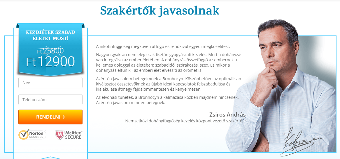 Bronhocyn - Szakértők javasolnak