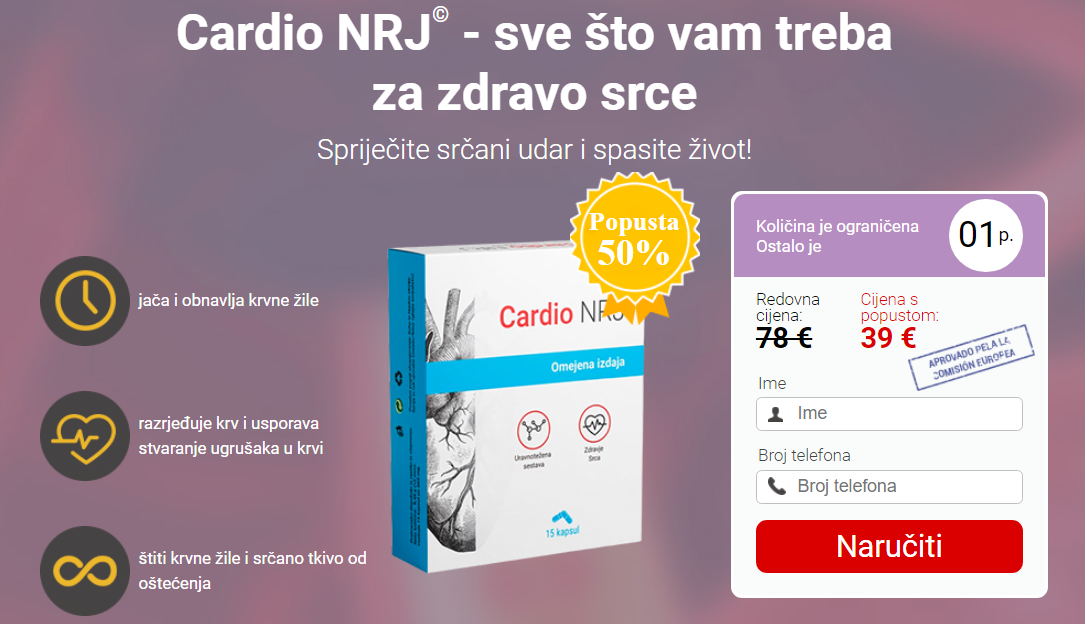 Cardio NRJ Redoslijed