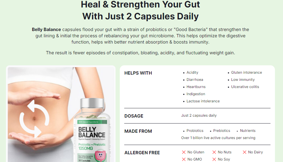 Heal & Strengthen Your Gut With Just 2 Capsules Daily