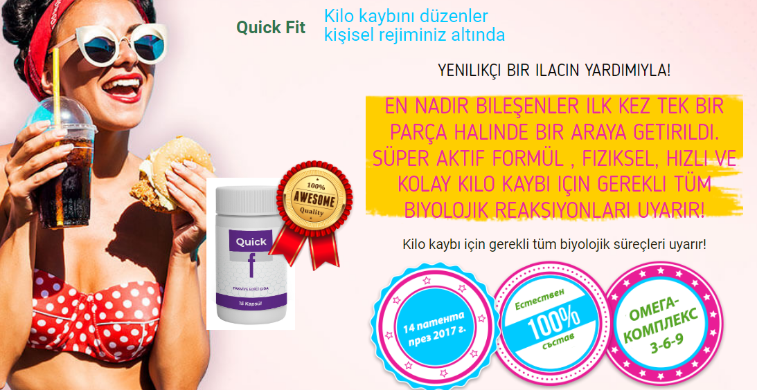 Quick Fit Kilo kaybını düzenler kişisel rejiminiz altında