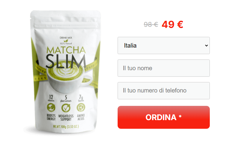 Matcha Slim Ordine