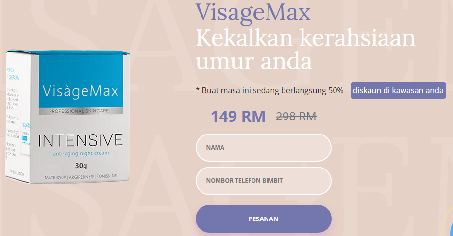 VisageMax Pesanan